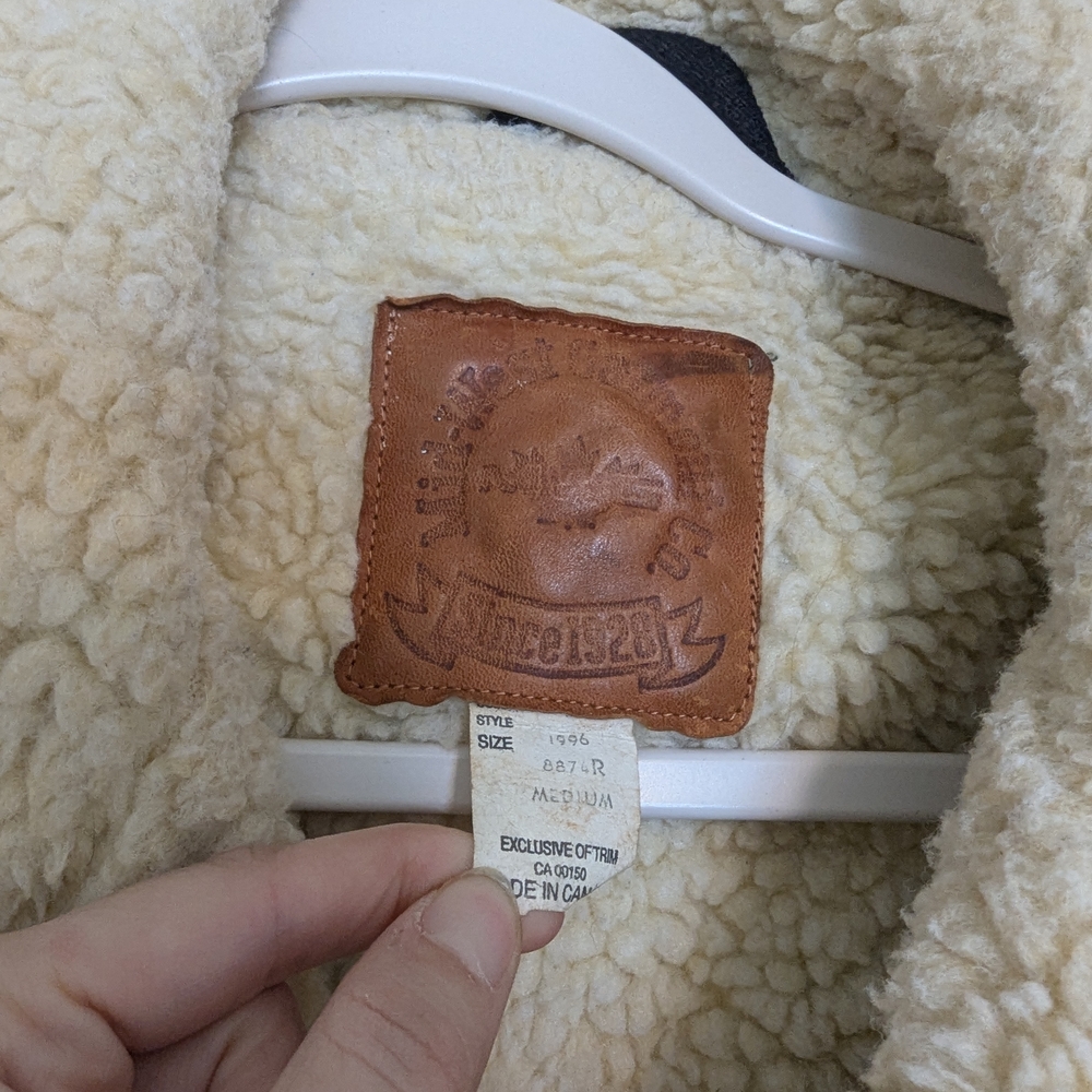 Men's Multicolor Patterned Jacket With Shearling … - image 3